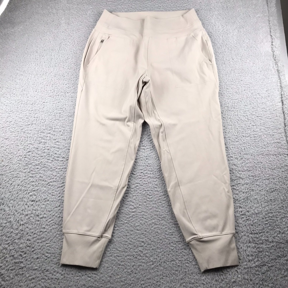Athleta Venice High Rise Jogger Womens L (31x27) Beige Performance Pull On Pants